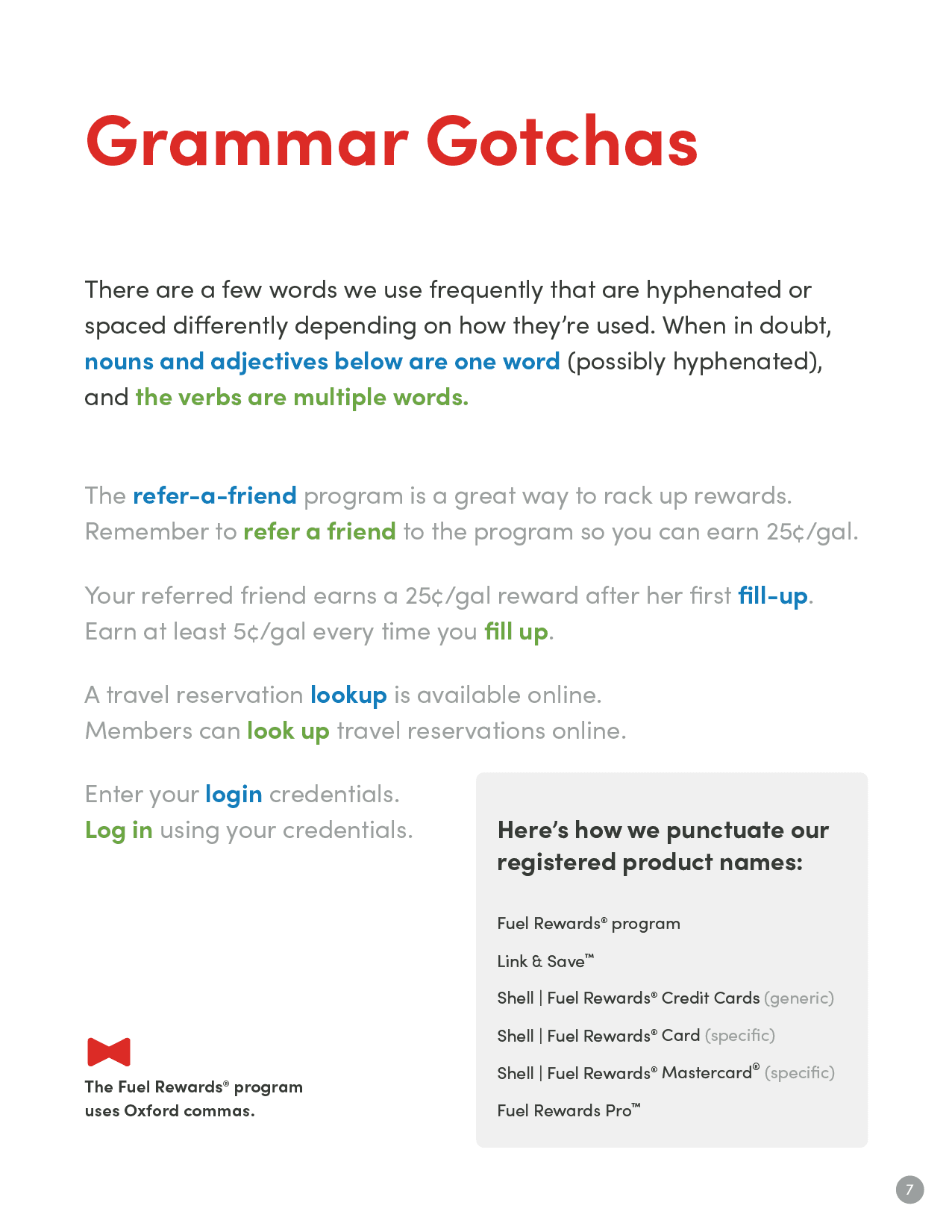 Fuel Rewards Brand Guide